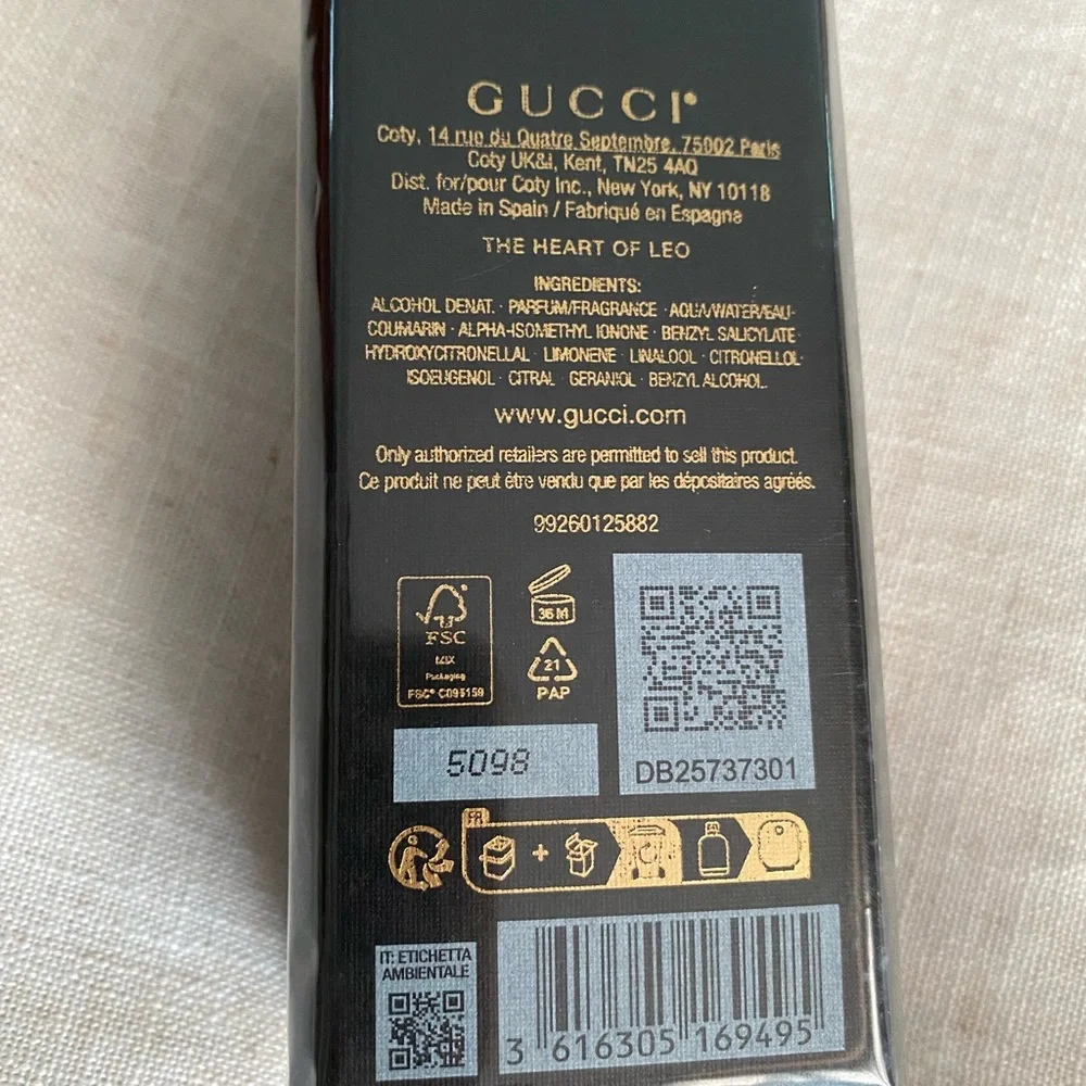 NIB Gucci The Alchemist's Garden The Heart Of Leo Parfum Spray 3.3 FL OZ/100 ml - Picture 3 of 5